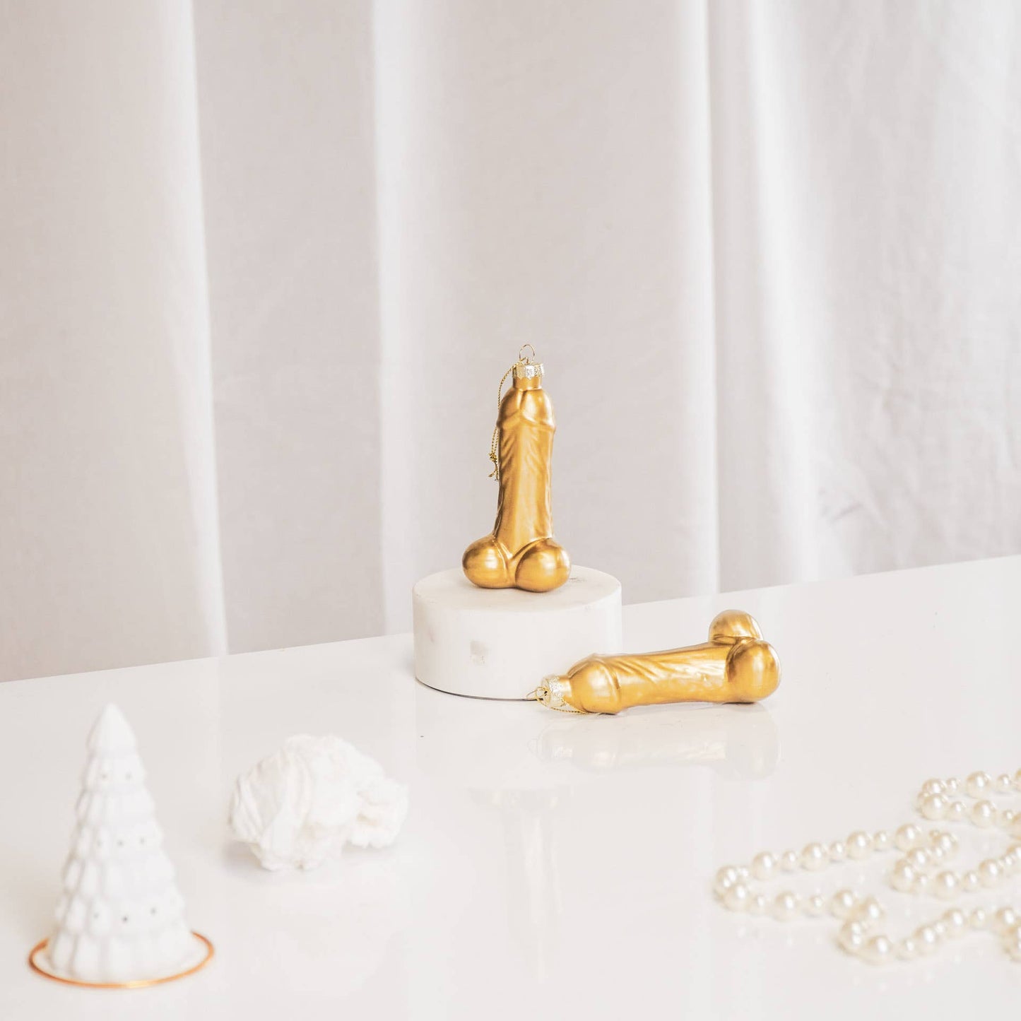 Bola navideña dorada Zizi