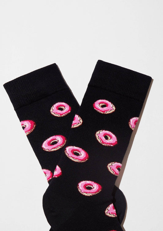 BeDonut Black - 100% Organic Cotton Socks