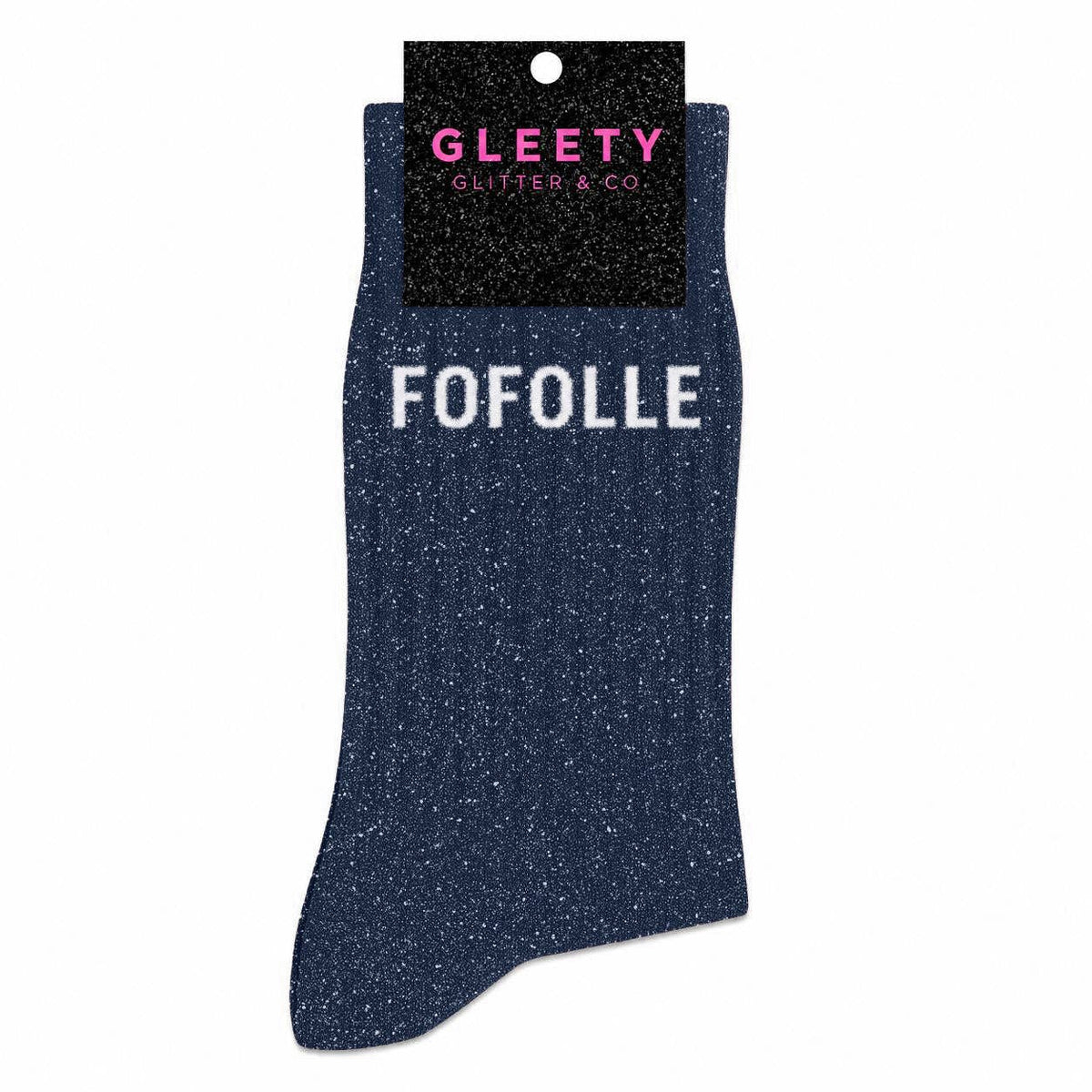 Chaussettes à Paillettes Fofolle Marine