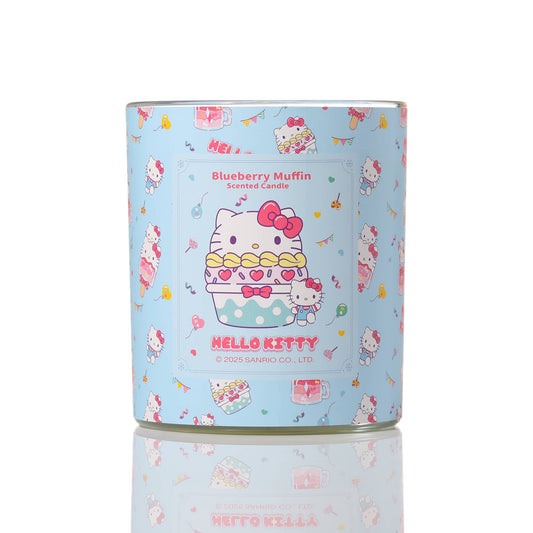 Bougie Imprimé Original Hello Kitty, Parfum Muffin aux Myrtilles