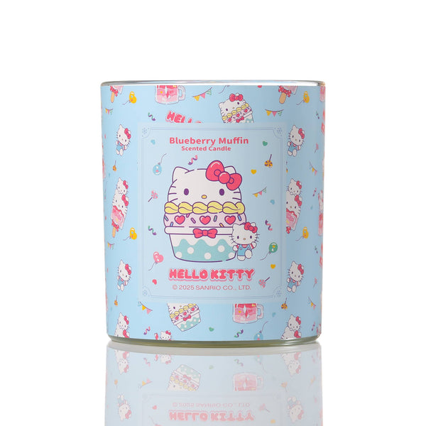Vela original con estampado de Hello Kitty, aroma a muffin de arándanos