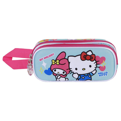 Estuche doble para lápices 3D de Sanrio Hello Kitty Friendship