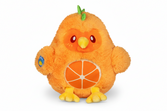 Mini Frango Laranja de Peluche Macio
