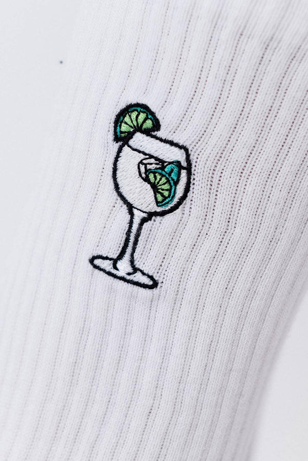 Chaussettes brodées Hugo Spritz