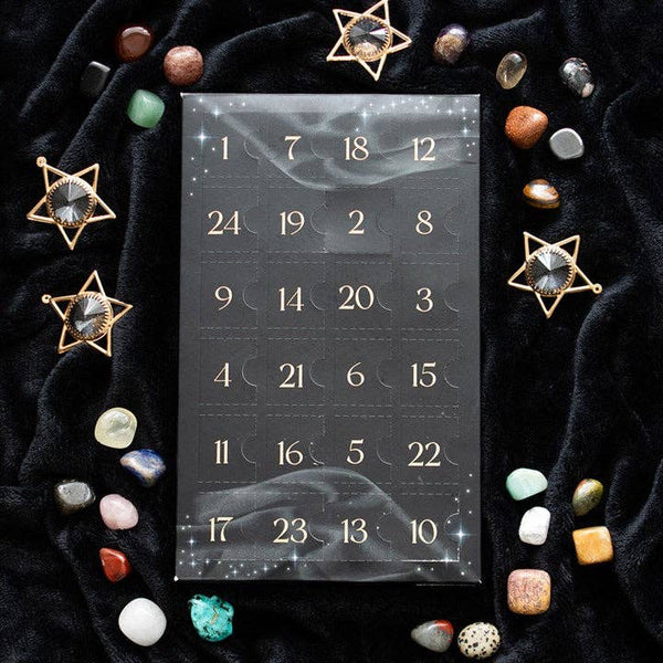 Calendário do Advento de Natal em Cristal com 24 dias