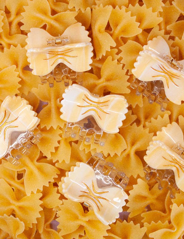 Mini – pince à cheveux en forme de farfalle, pâte italienne. | Joanna Behar – vue 1