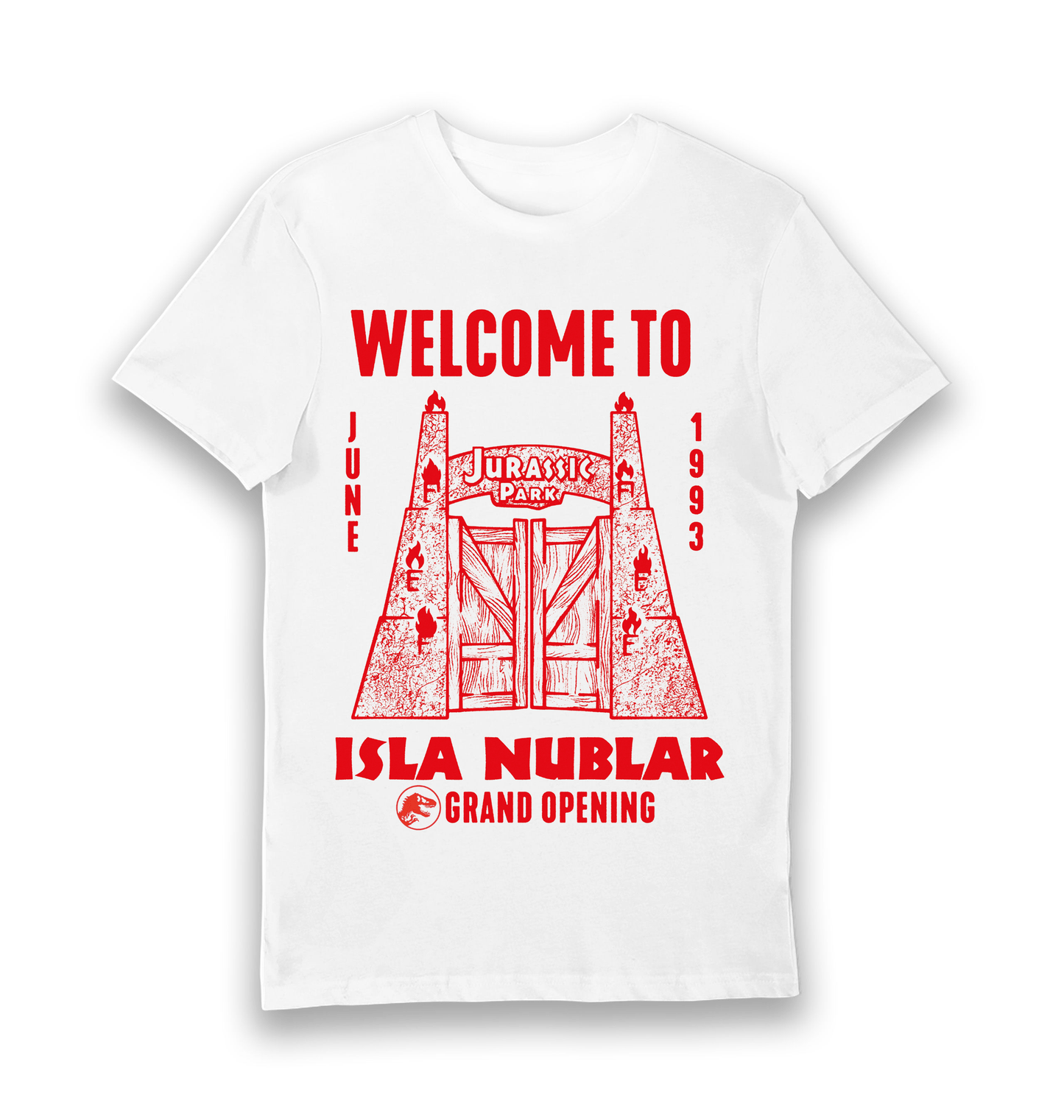 T-shirt adulte Jurassic Park Welcome to Isla Nublar