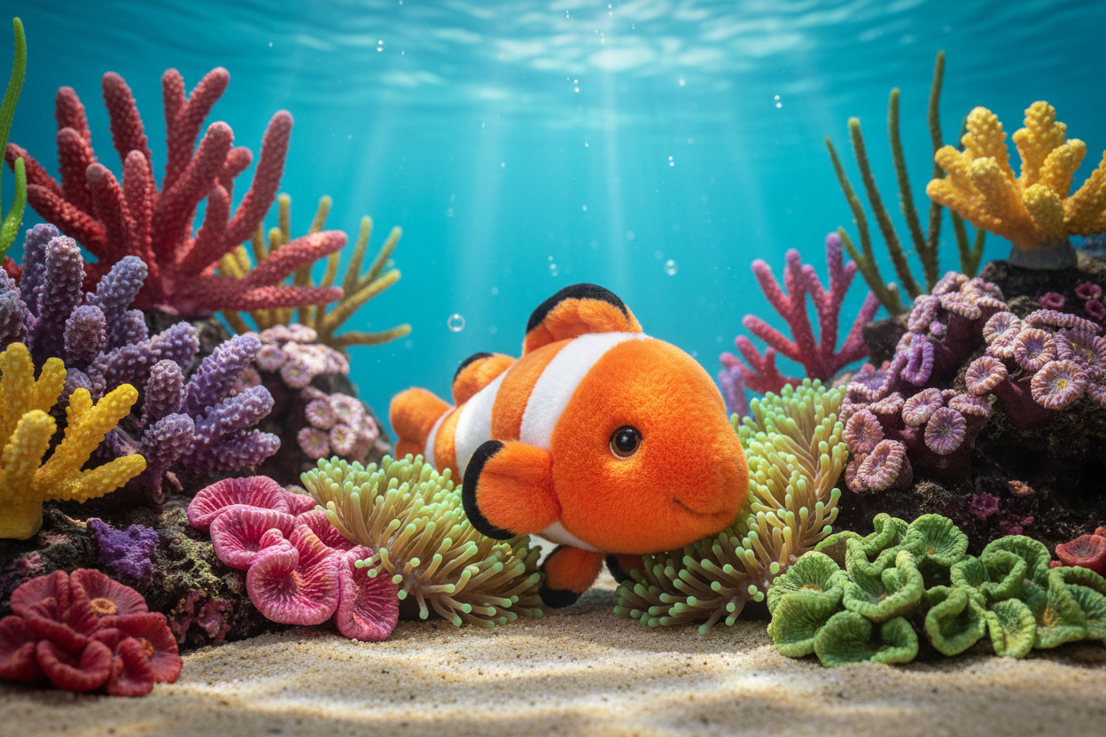 Peluche Poisson Clown 25Cm - KEELECO