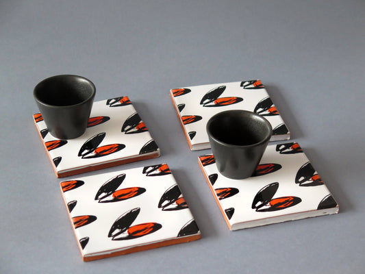 Sous-verres en céramique Moules design