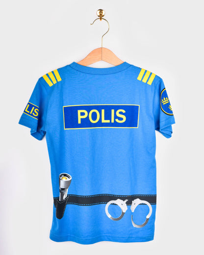 Organic cotton Police T-shirt 110-116 cm 4-6 years