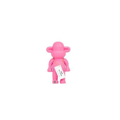 Ornament - Monkey Figurine 'The Legend' - Resin - Pink - 11x7x19cm