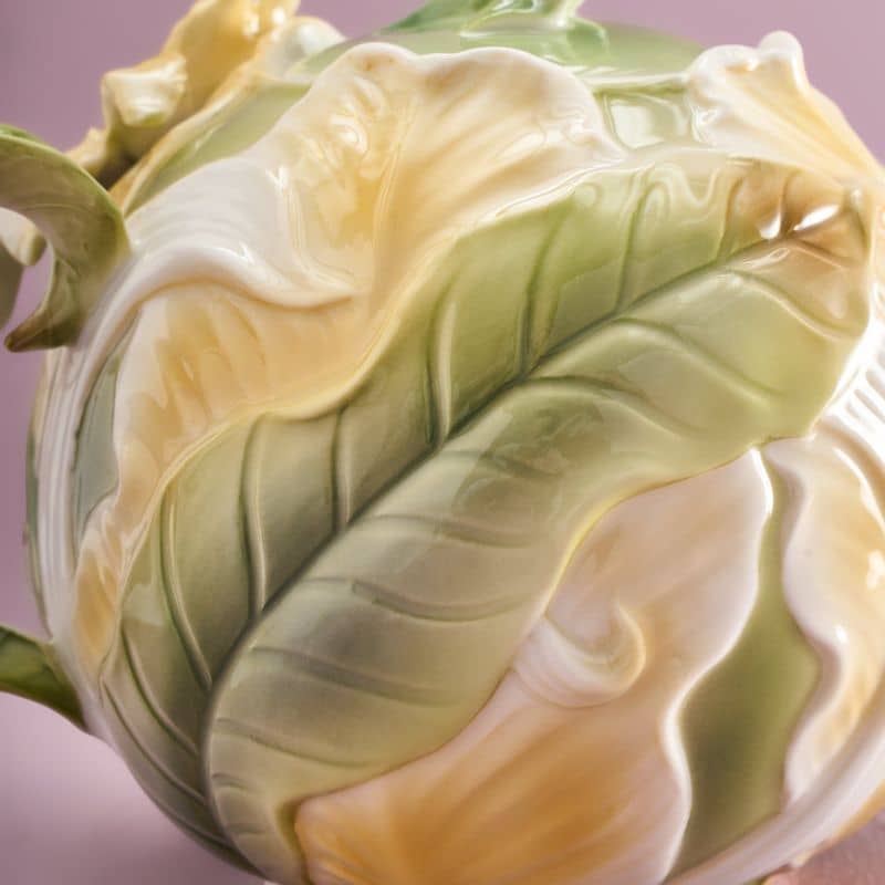 Bule de chá com estampado de flores, 850 ml, 23 x 14 x 16 cm