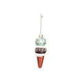 Mint Chocolate Ice Cream Cone Christmas Ball