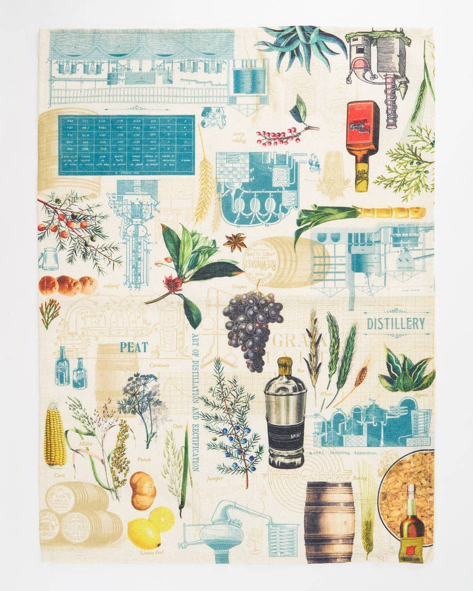 Torchon Esprits et Distillation – produit scientifique Cognitive Surplus EU, vue 1