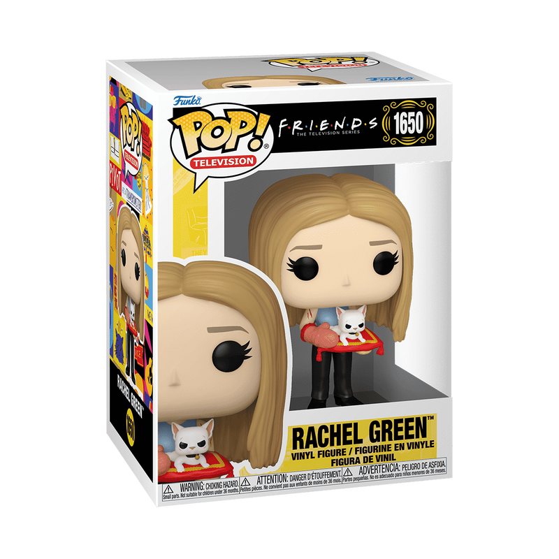 ¡Estallido! Rachel Green con la Sra. Bigotes 
