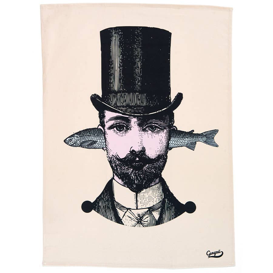 Paño de cocina con forma de pez Aristo