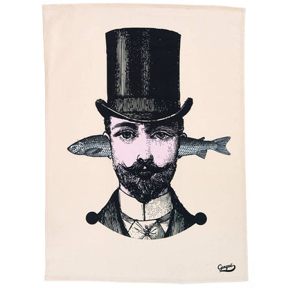 Paño de cocina con forma de pez Aristo