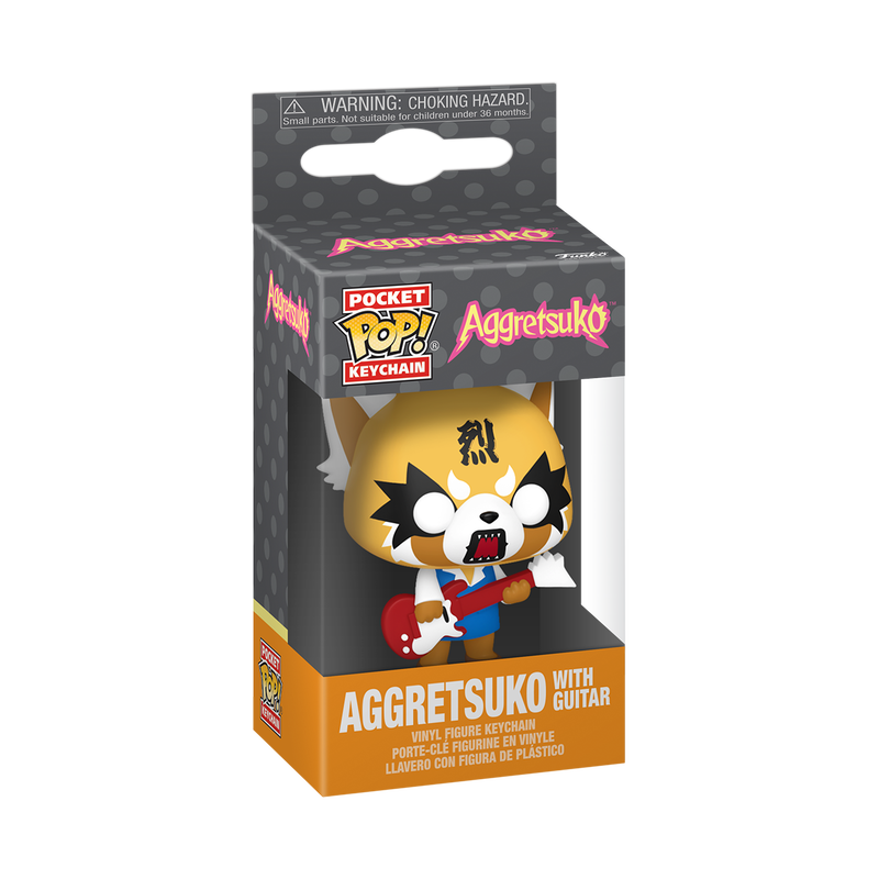 ¡Estallido! Llavero Aggretsuko con Guitarra