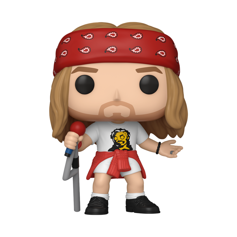 ¡Estallido! Axl Rose con pañuelo rojo 