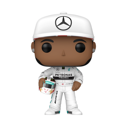 ¡Estallido! Lewis Hamilton con casco 