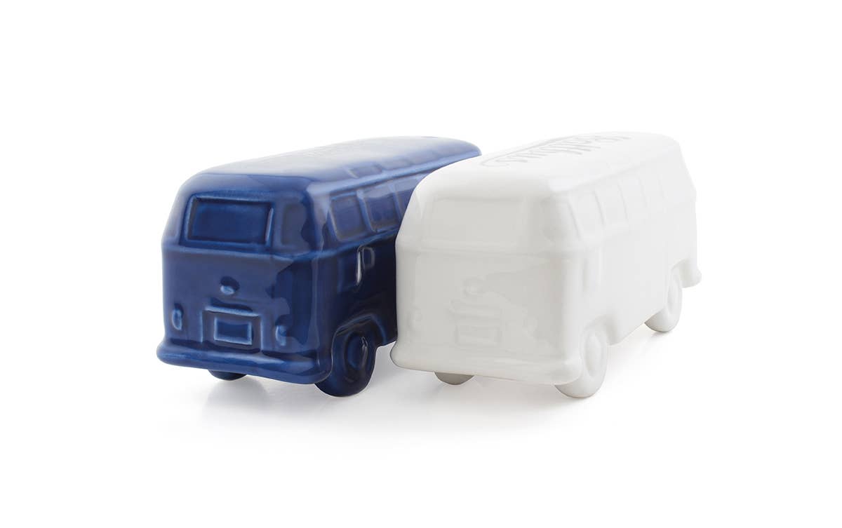Furgoneta VW T1 Salt &amp; Pepper - Blanca/Azul