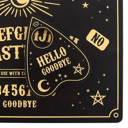 Set de table et sous-verre noir Talking Board