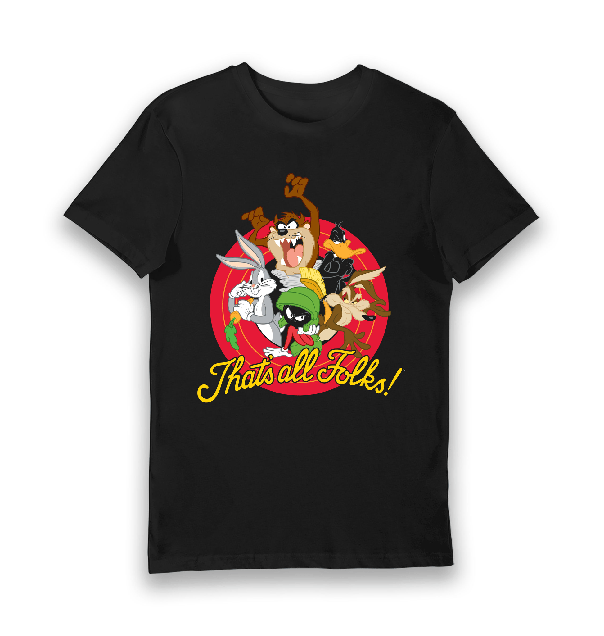 T-shirt adulte Looney Tunes That's All Folks personnages