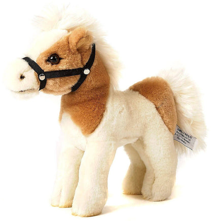 Cheval, debout, beige-blanc (sans selle) -peluche Uni Toys