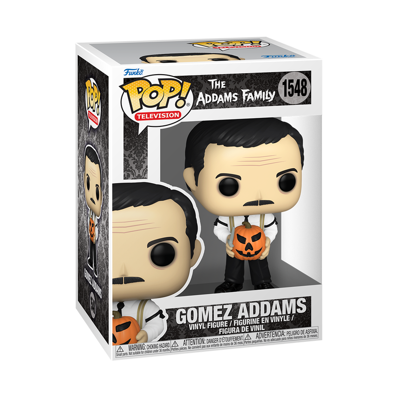 Gomez Addams con Jack-o-Lantern 