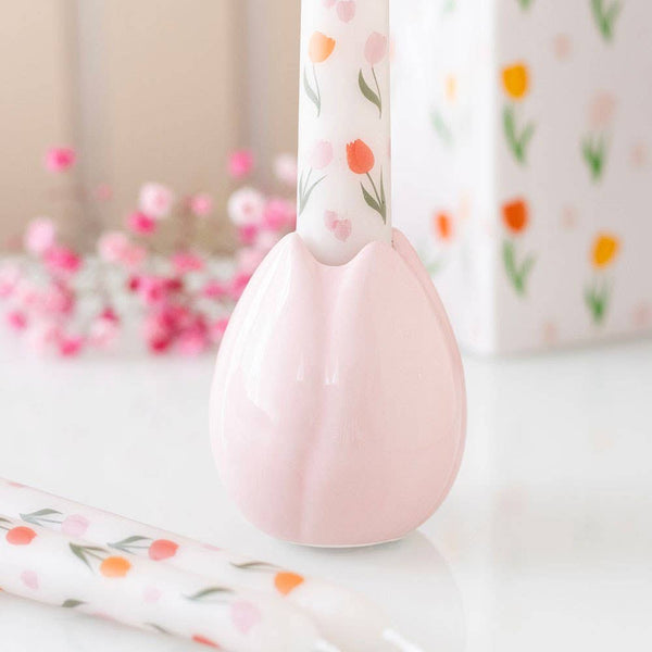 Portacandele a forma di tulipano