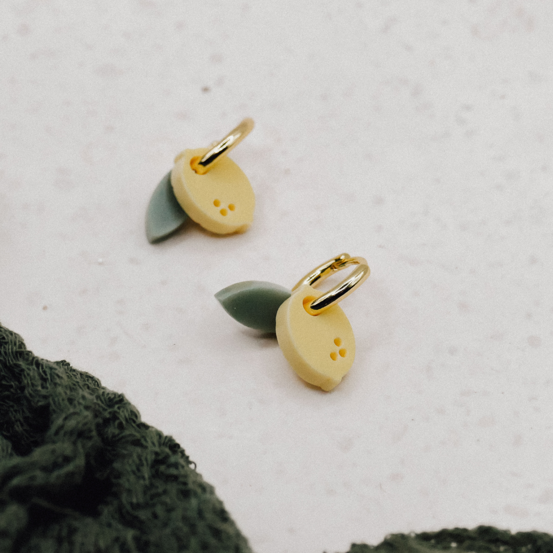 Pendientes criollos de limón