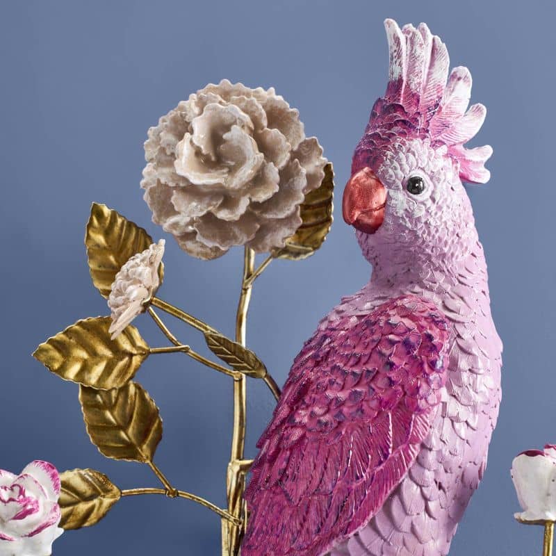 Applique Parrot, arancione/rosa