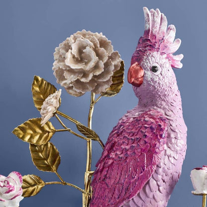 Applique Parrot, arancione/rosa