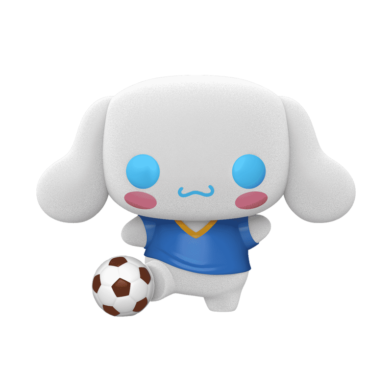 pop cinnamoroll with soccer ball flocked 86
