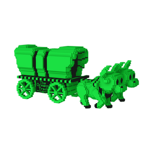 Pop! Rides スーパーデラックス オレゴン・トレイル 牛と荷馬車 (グリーン＆ブラック) 