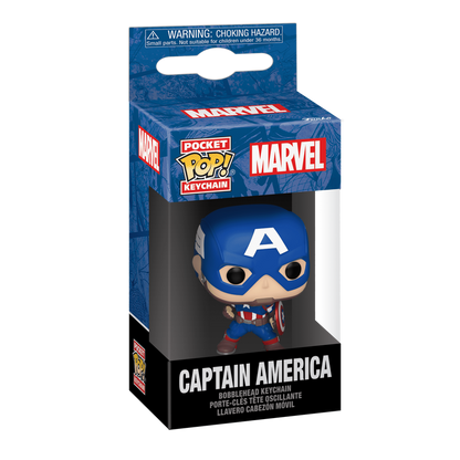 pop keychain captain america marvel new classics