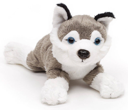 Peluche de husky gris (alargado)