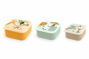 Miniland Snackbox – 3 Boîtes à Lunch Jungle