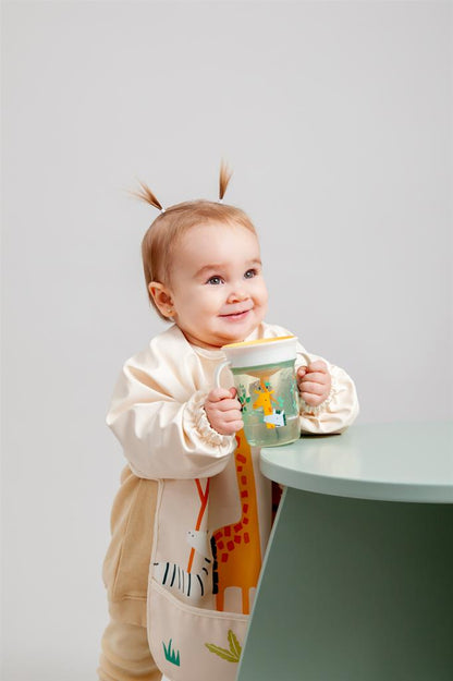 Bavoir à Manches Longues Animaux de la Jungle