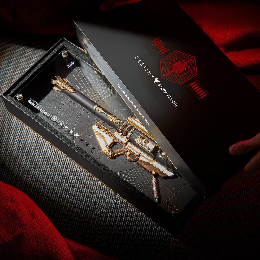 Plaque Réplique Destiny Exotic Armory Collection "Gjallarhorn"