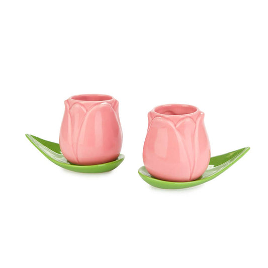 Ensemble de tasses à café Tulipe Rose