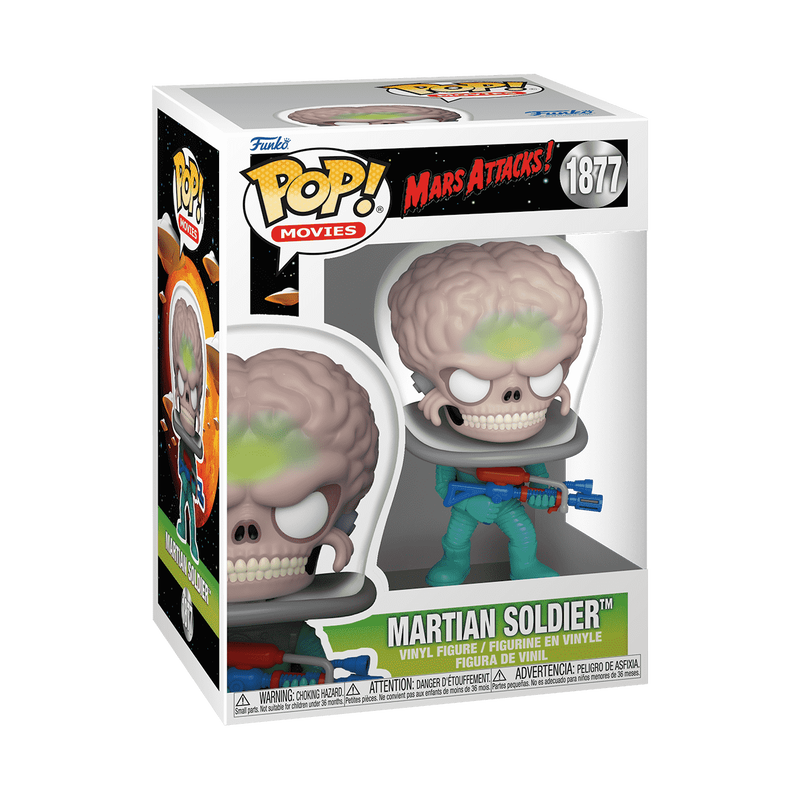 Pop! Soldato marziano con pistola laser