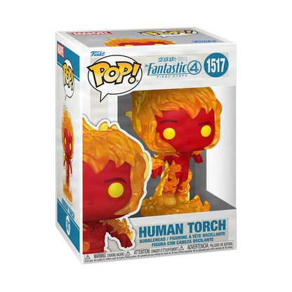 Funko Pop! Human Torch Fantastic Four First Steps #1517 - boîte