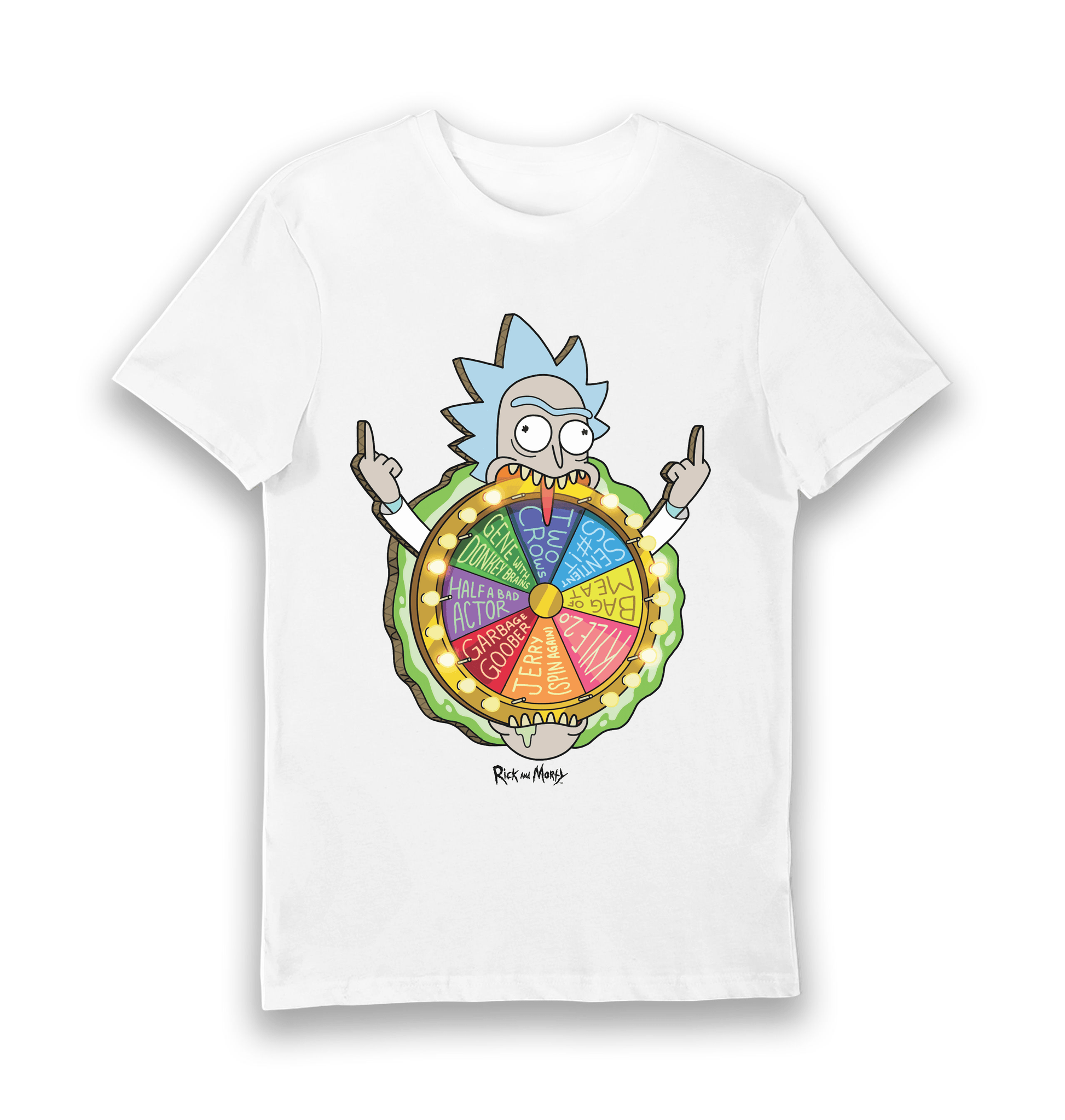 T-shirt adulte Rick and Morty Spin the Wheel