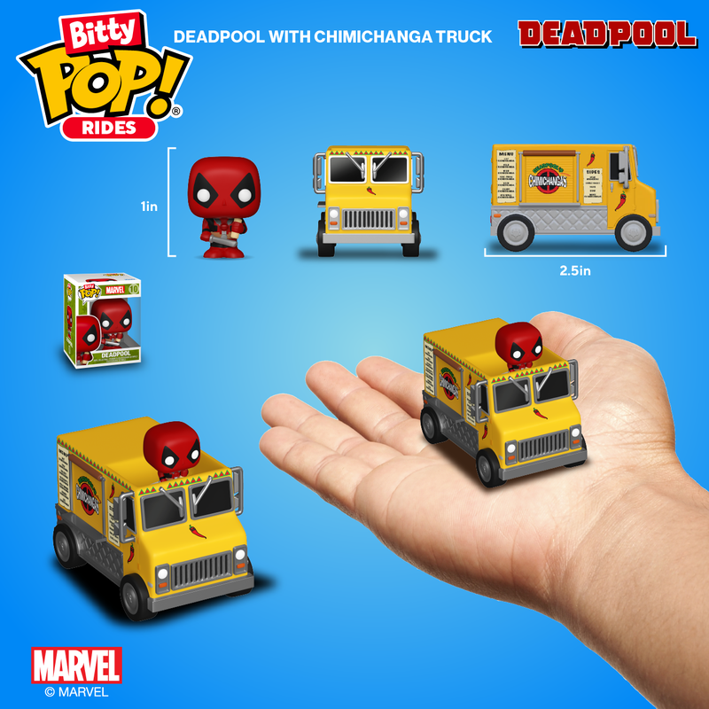 Bitty Pop! Rides Deadpool avec Camion Chimichanga