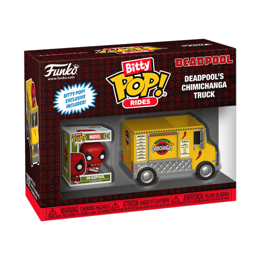 Bitty Pop! Rides Deadpool with Chimichanga Truck
