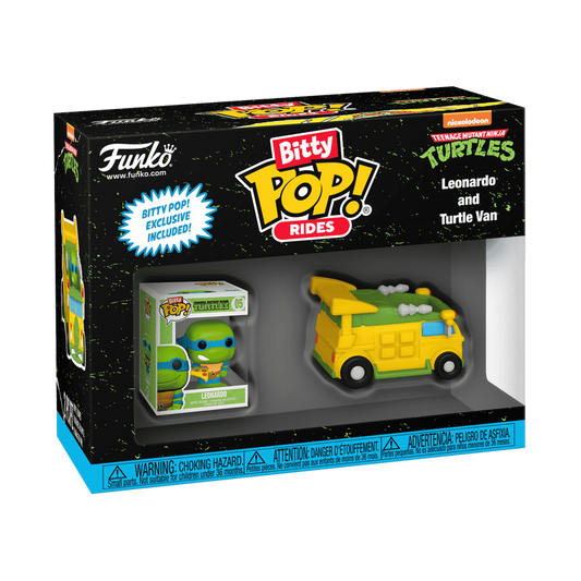 Bitty Pop! Ride Leonardo and Turtle Van