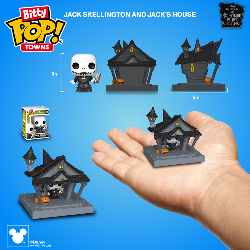 ¡Pop chiquitito! Ciudades Jack Skellington y su casa 