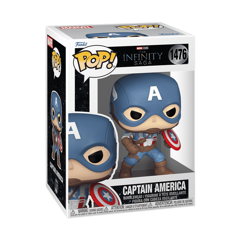 Pop! Captain America avec Casque (The First Avenger)