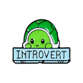 Pin de tortuga introvertida